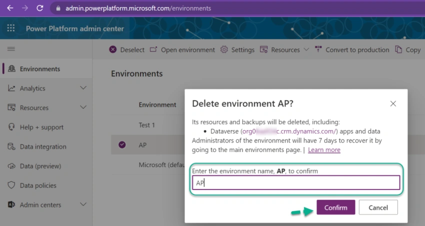 How to delete an unwanted CRM environment in Dynamics 365 CRM Online