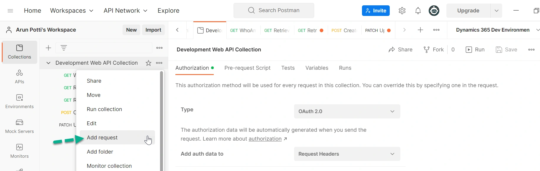 Delete The Table Rows In The Dataverse Environment From Postman