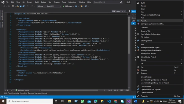How To Deploy ASP.NET Core 5 WebAPI Website On Server Using Visual Studio 2019