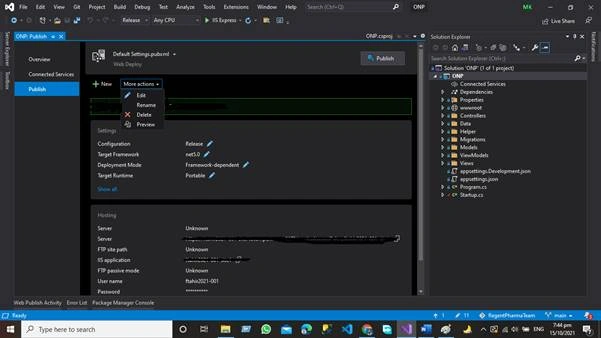 How To Deploy ASP.NET Core 5 WebAPI Website On Server Using Visual Studio 2019