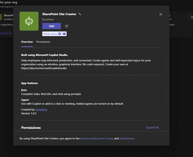 Click Add