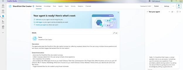 Test chat