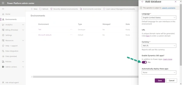 Enable dynamic apps