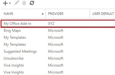 My office add in -