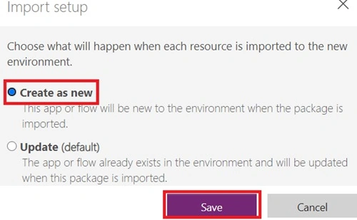 Create as new
