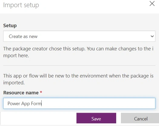 Import setup