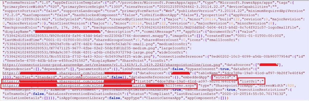 Url of list