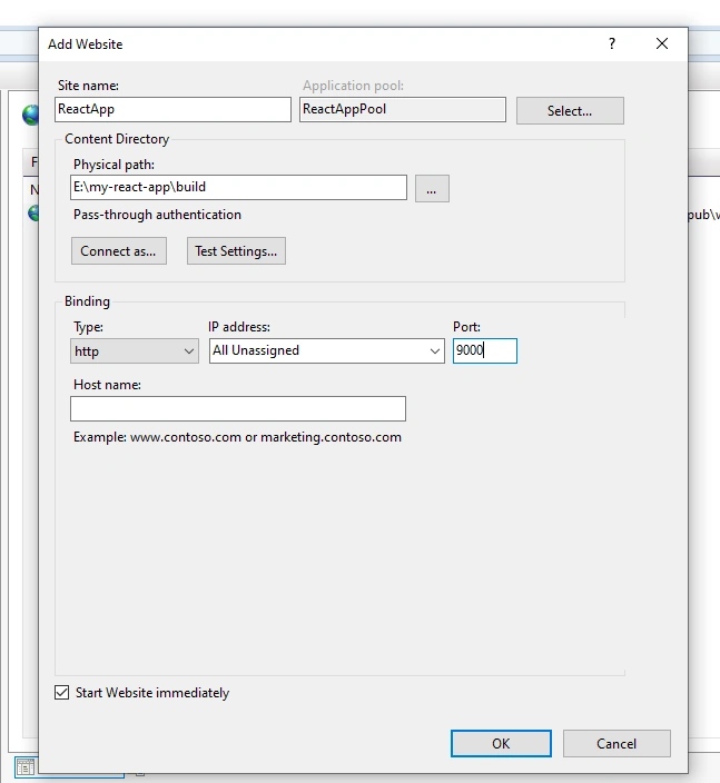How To Deploy React Application On IIS Server