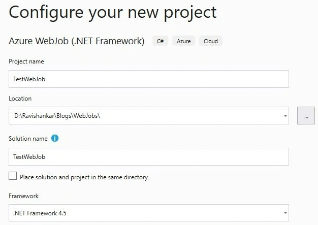 Configure