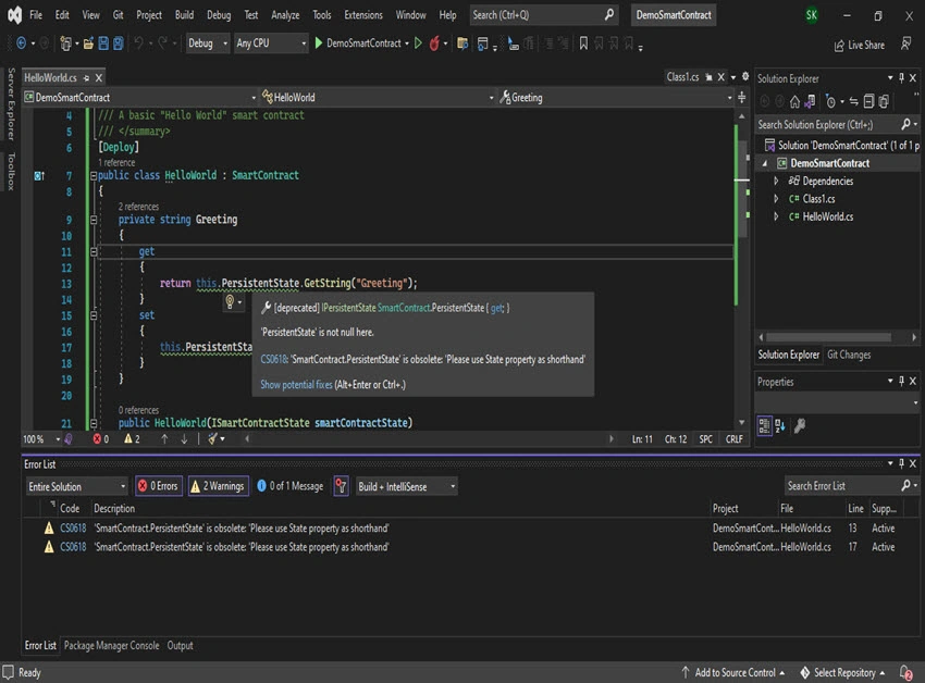 How to Develop Smart Contract in .NET 6