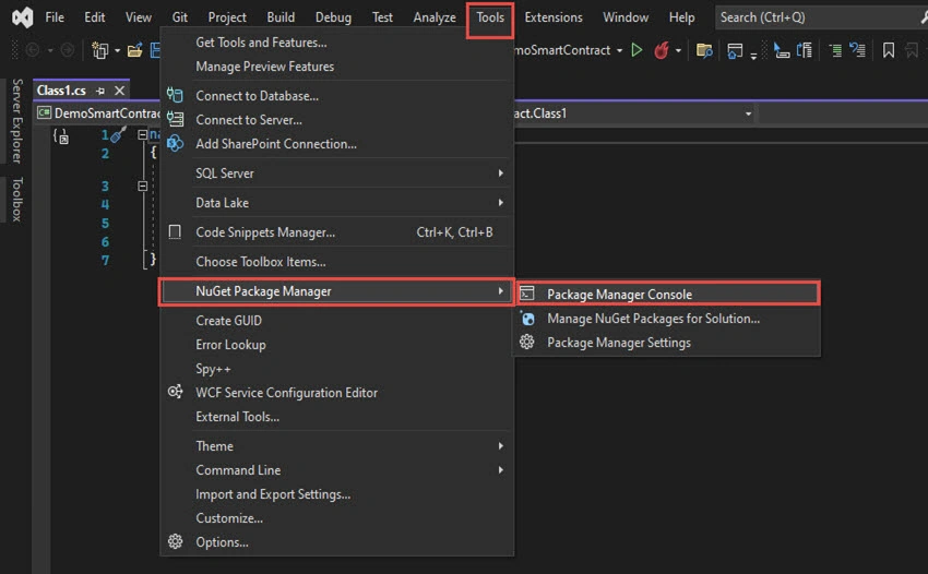 How to Develop Smart Contract in .NET 6