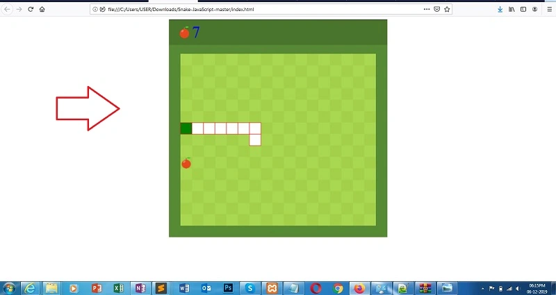 how to develop snake game in JavaScript