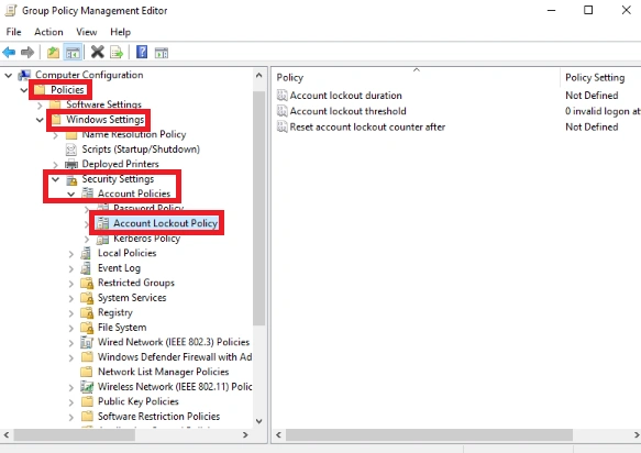 Group policy management editor