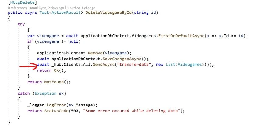How to do live data refresh in Angular 11 using SignalR
