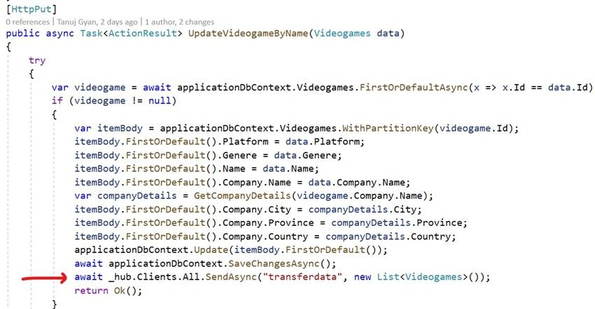 How to do live data refresh in Angular 11 using SignalR