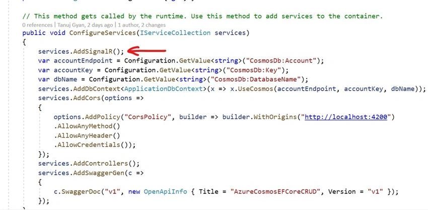 How to do live data refresh in Angular 11 using SignalR