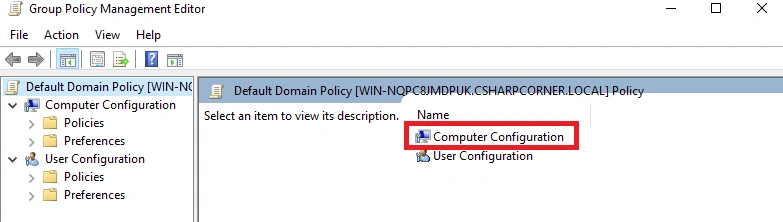 Computer configuration