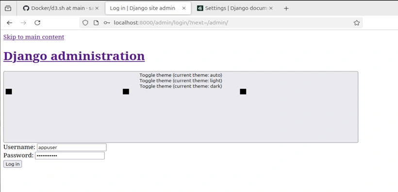Django admin