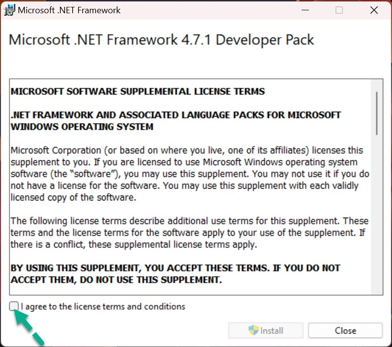  License terms