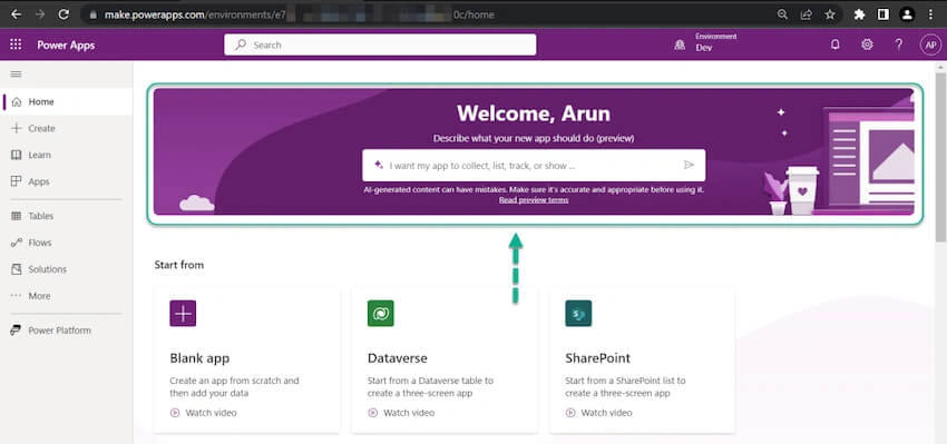 Enable Copilot (Preview) feature in Canvas Apps