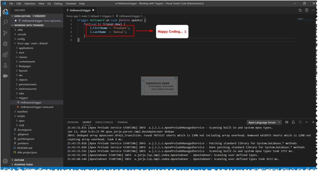 How To Enable Intellisense Support For Salesforce Apex Code In Visual Studio Code
