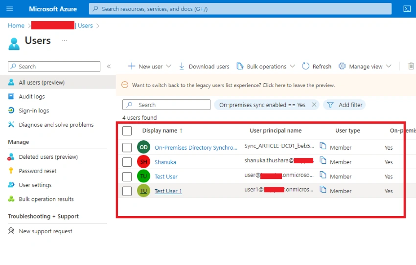 How to Enable Password Writeback SSPR in On-prem AD and Azure AD