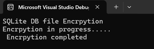 SQLite DB file Encrpytion
