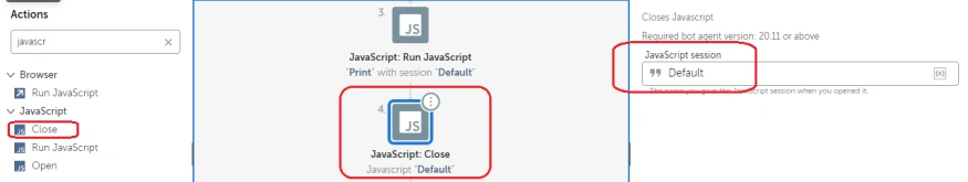 How to Execute a JavaScript file in Automation Anywhere