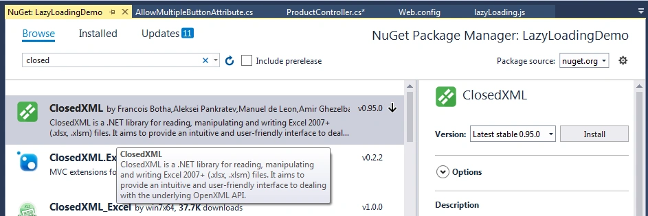 How To Export Data In EXCEL, PDF, CSV, Word, JSON, XML And Text File In MVC Application