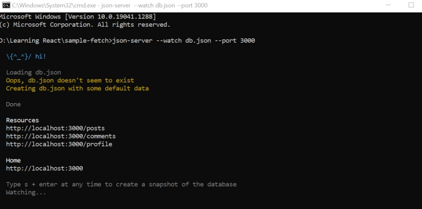 How To Fetch API Call Using JSON Server In ReactJS