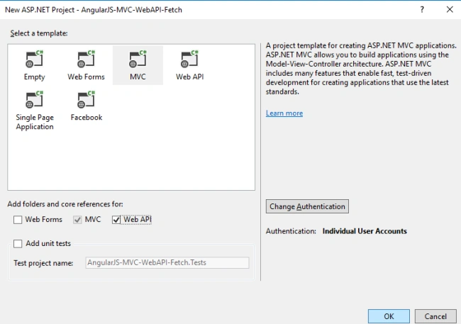 MVC application