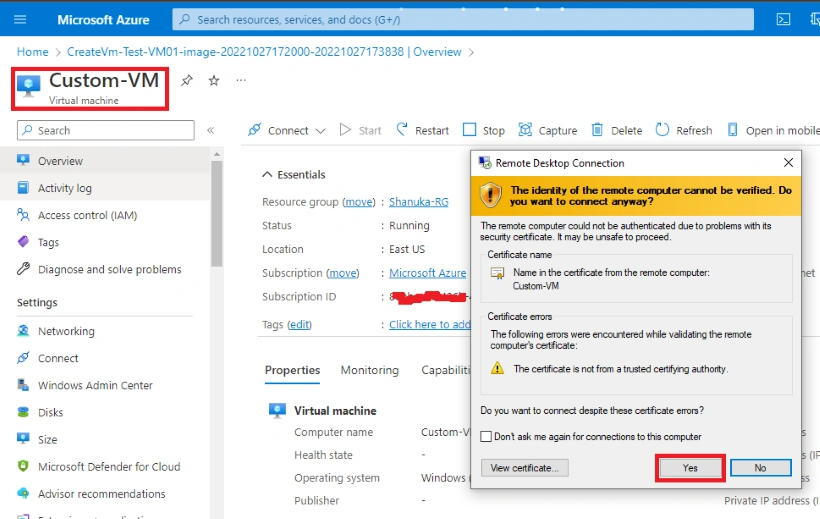 How to Generalize Virtual Machines and Create Image VMs in Azure Portal