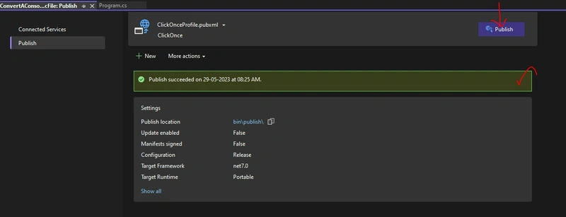 Standalone Executable File from C#