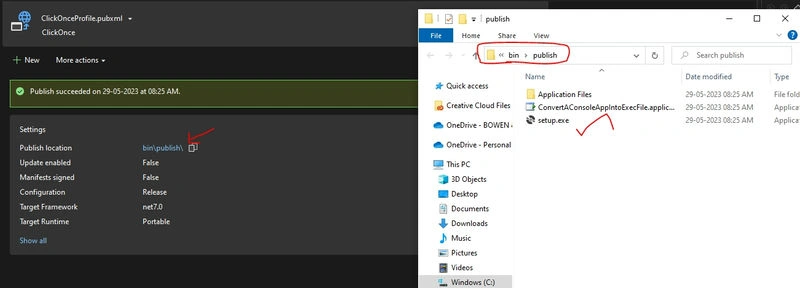 Standalone Executable File from C#