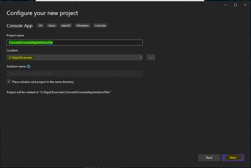 Standalone Executable File from C#