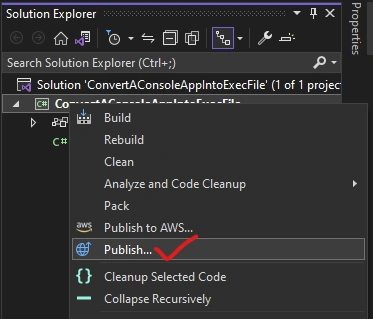 Standalone Executable File from C#