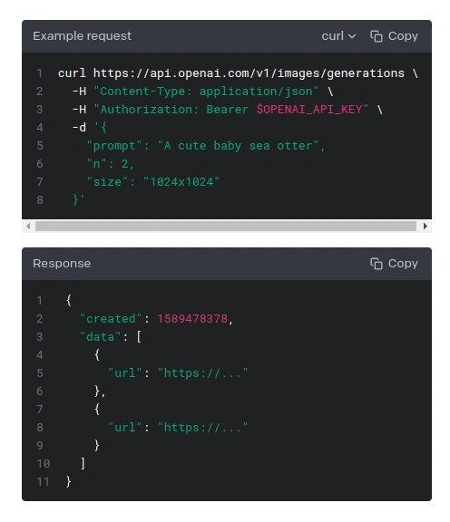 OpenAI API and Response