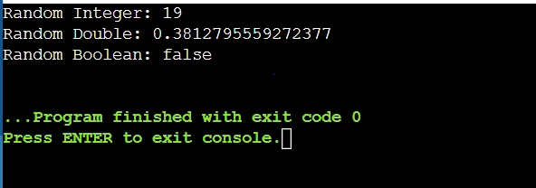Random number in Java