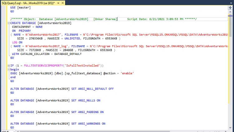 result query