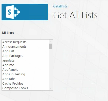 get all list