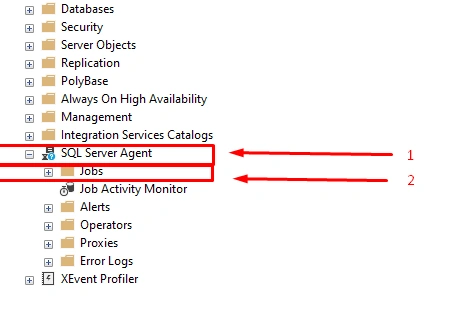 Open SQL Server Agent