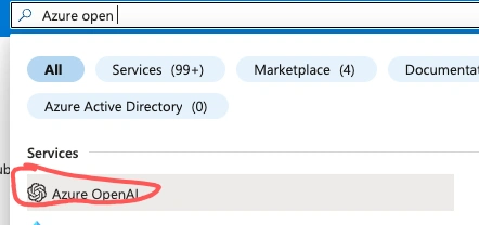 Get Azure Open AI Keys and Endpoint