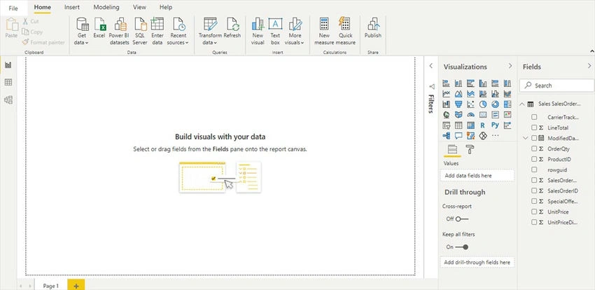 Build visuals with your data