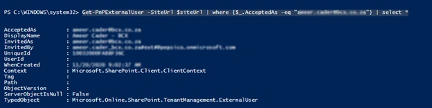 How To Get External User Report in SharePoint Online Site Collection