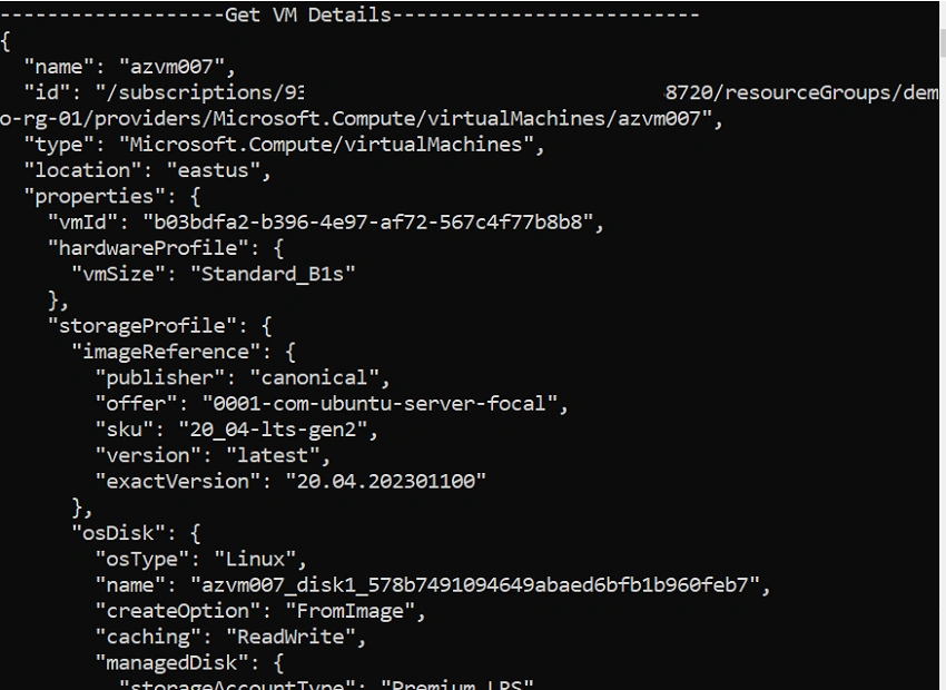 How To Get Metadata Information Of An Azure Instance Using REST API