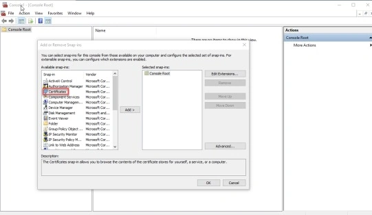 Microsoft Management Console 