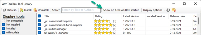 How to hide the Tools library in Dynamics 365 CE XrmToolBox