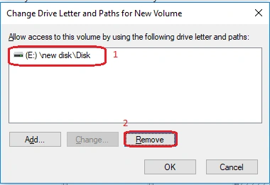 Remove the path