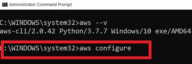 Aws configure
