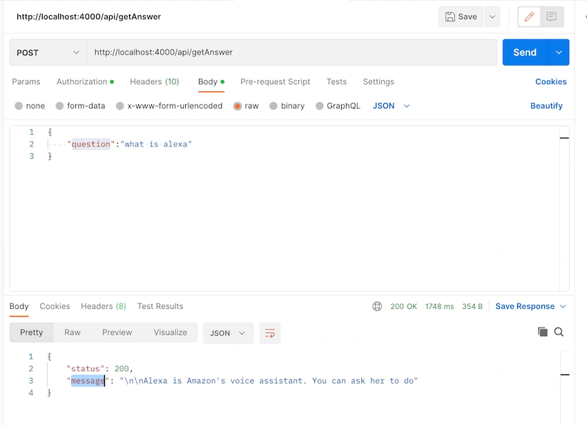 Implementing ChatGPT in NodeJS
